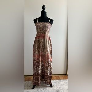 Lapis Vintage Multicolor Bohemian Maxi stretchy Tube Top Dress One Size